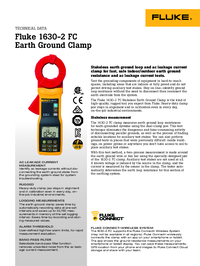 Thumbnail of document Data Sheet - 1630-2 FC Earth Ground Clamp